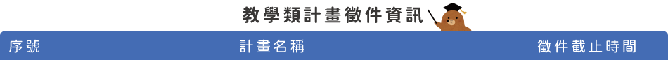 計畫徵件